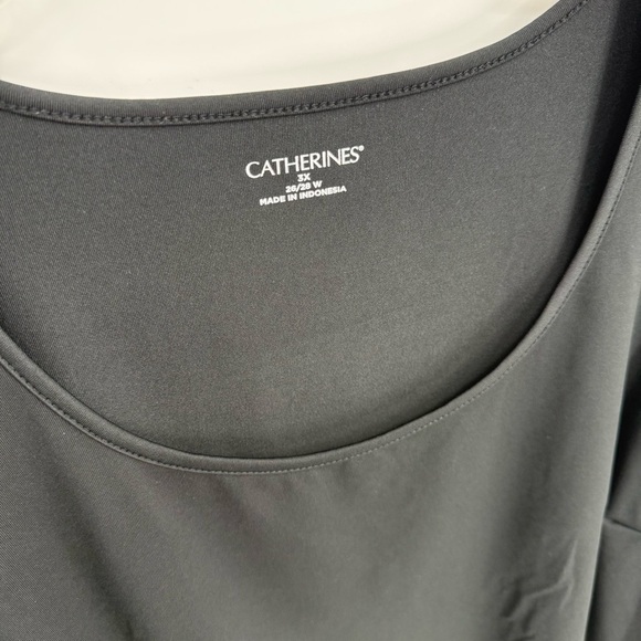 Catherines Lot Of 2 Tank Tops Size 3X Purple Black Sleeveless Pullover Women’s - Picture 7 of 7